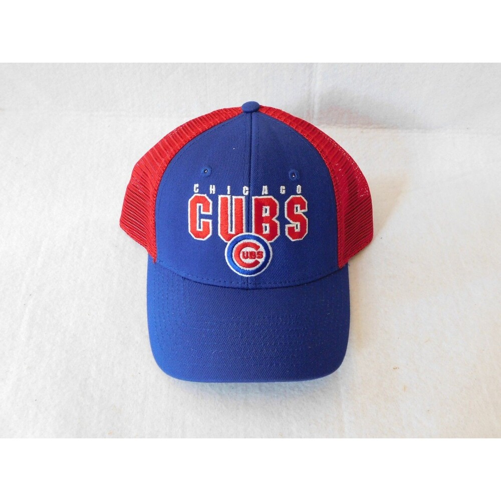 Chicago Cubs Baseball Men's Blue & Red Snapback Cap Hat Size One Size